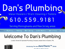 Tablet Screenshot of dansplumbing.net